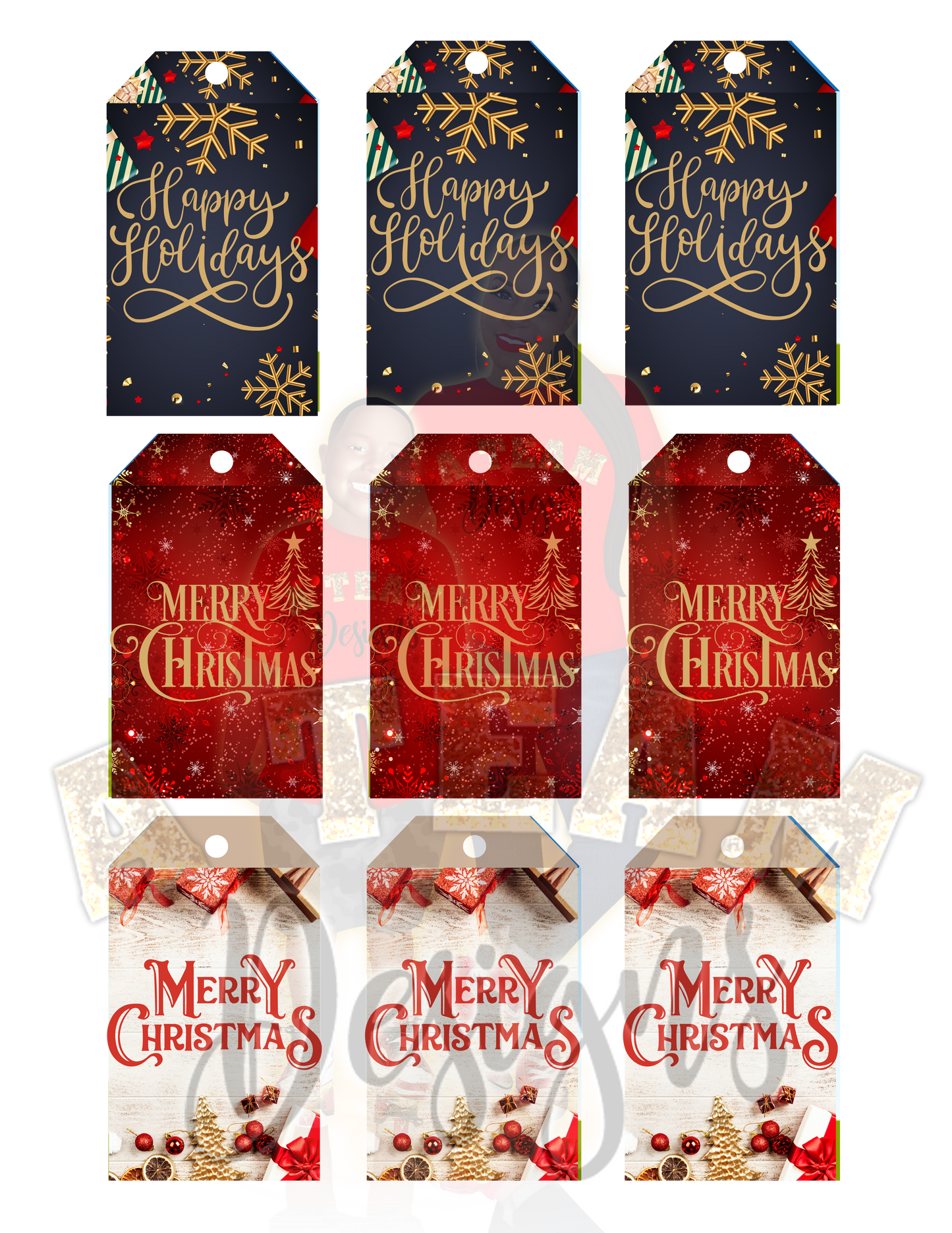 Holiday Gift Tags Digital