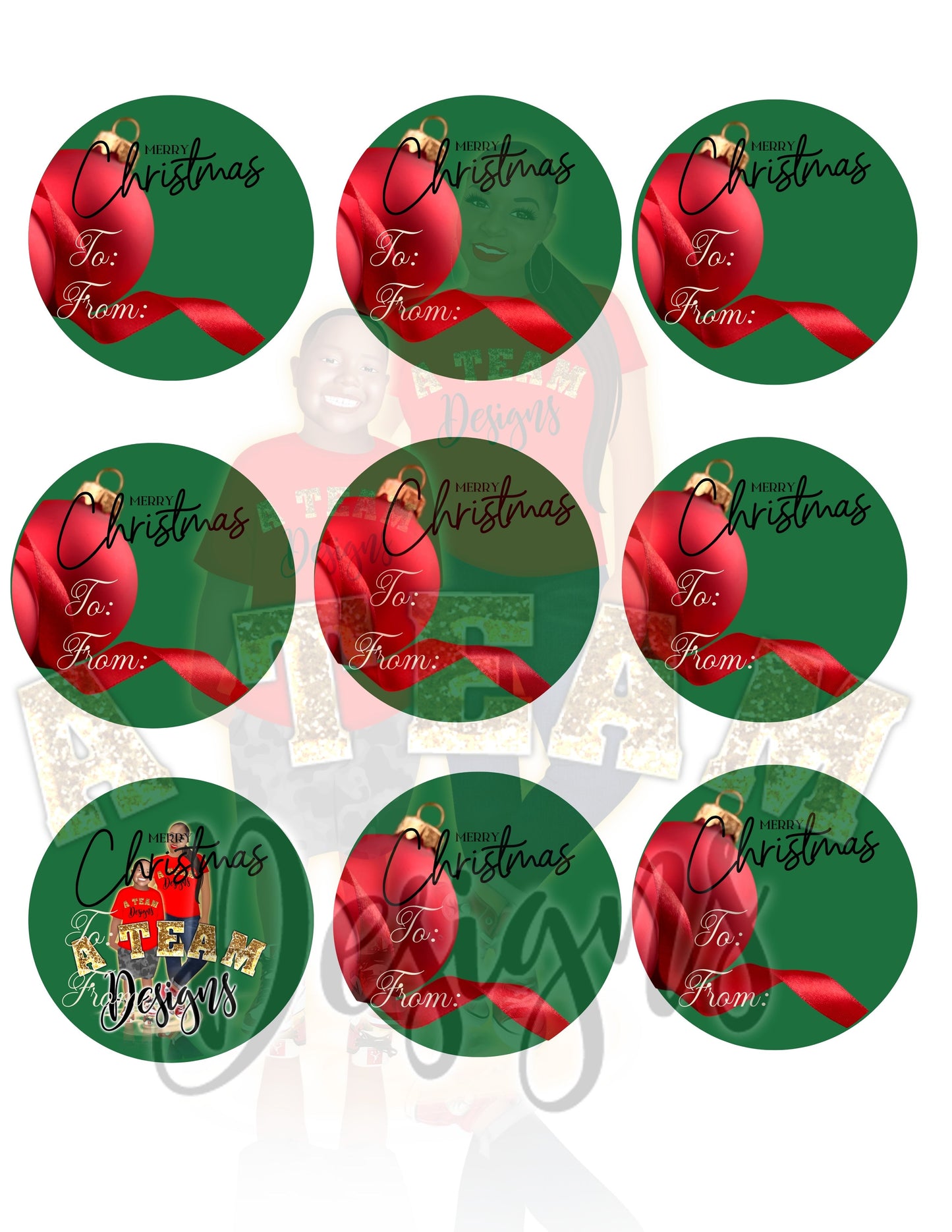 Holiday Gift Tags Digital