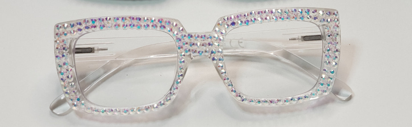 Oversized Square Bling Glasses