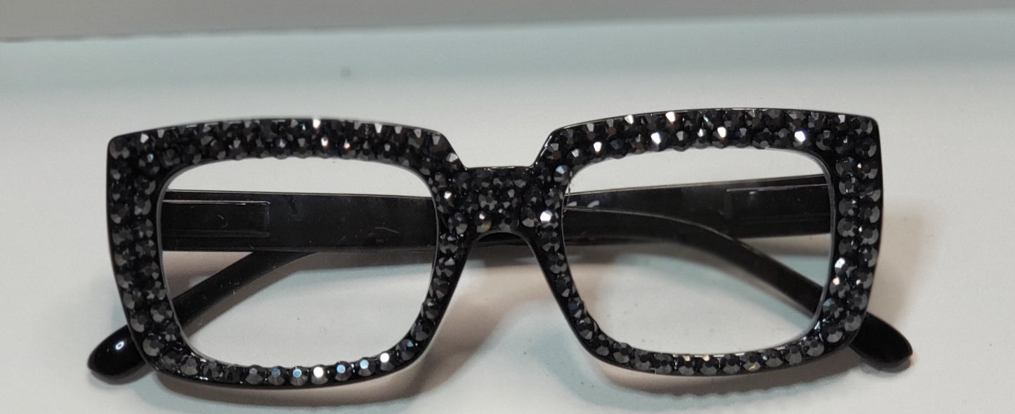 Oversized Square Bling Glasses