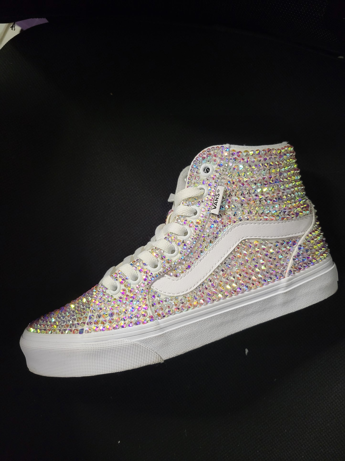 Custom Pearl and Crystal Converse/Vans