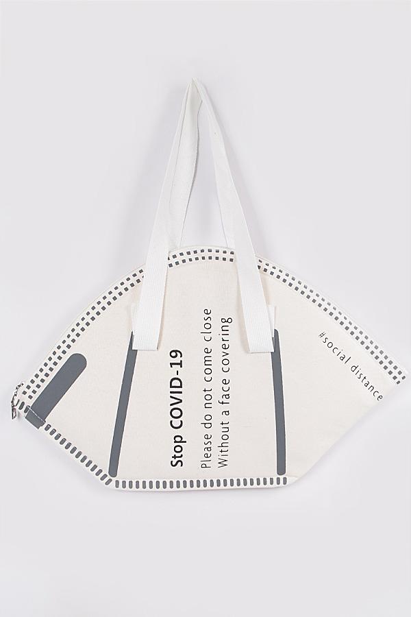 White Mask Tote