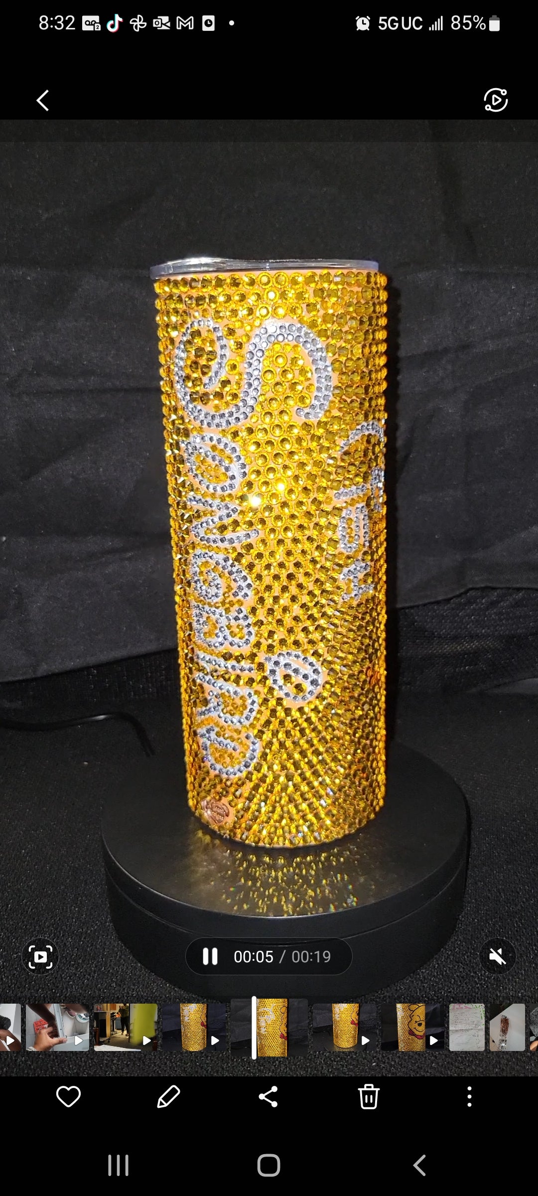 Custom 20oz Crystal Stainless Steel Tumbler w/Straw (3 colors +)